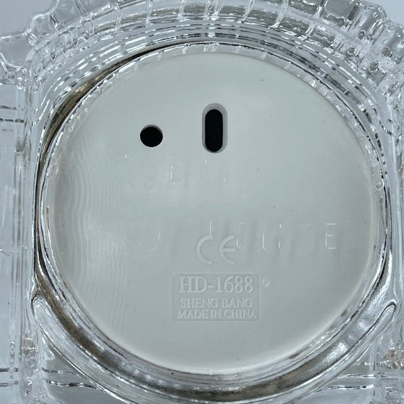 Vintage Shannon Crystal Clock Grandfather‎ Mini Desk Style Lead Crystal 7in - Picture 5 of 12